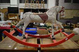 An old rocking horse.