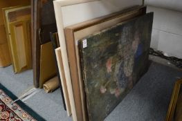 Various paintings and prints.