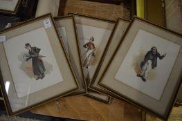 Kyd, group of six caricature prints.