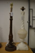 Two table lamps.