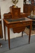 A good Edwardian inlaid rosewood bonheur du jour.