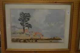 Jack Amey, coastal landscape, watercolour.