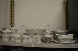 A quantity of Lamoge floral decorated dinner ware.
