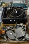 Miscellaneous metalware and other items.