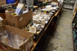 A large quantity of household and decorative china and glass.