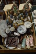 Oriental ceramics to include figures etc.
