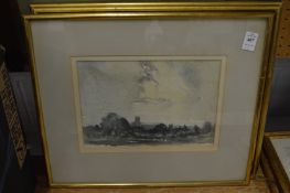 A set of three topographical watercolours.