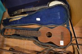 A Martin & Co ukulele.