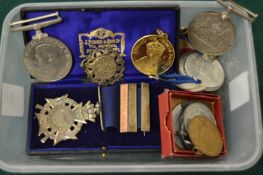 Various medals.