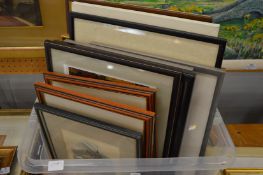 Quantity of paintings, prints etc.