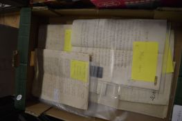A group of unframed indentures.
