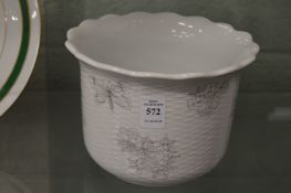 A Herend porcelain cachepot.