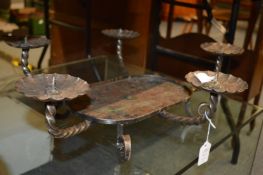 Decorative light fittings.