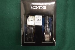 Boxed his and hers watches.