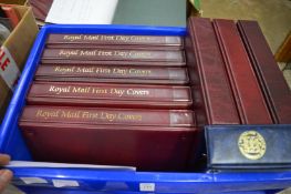 Quantity of GB stamp first day covers in albums.