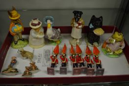 A group of Beswick and Dalton Beatrix Potter figures and other items.