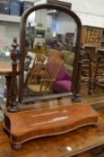 A large Victorian mahogany dressing table mirror.