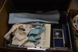 Suitcase containing Masonic regalia.