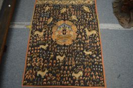 Medieval style tapestry picture, 135cm x 92cm.