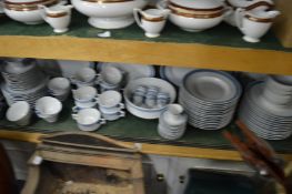 A comprehensive Copenhagen dinner service.