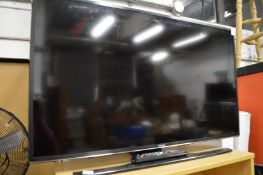 A Samsung flat screen TV.