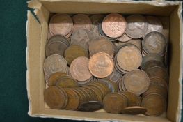 A box of pre-decimal half pennies.