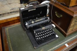 A Bar-Let model 2 portable typewriter.