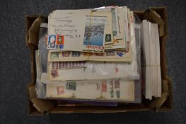 A good collection of stamps, some loose, in albums, first day covers etc.