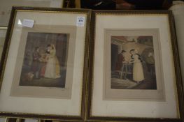 Edward Stodart, group of seven small mezzotints.