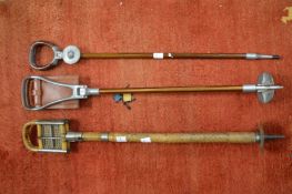 Three shooting sticks.