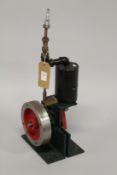 AN EXPERIMENTAL MODEL OF A UNIFLOW STEAM ENGINE.