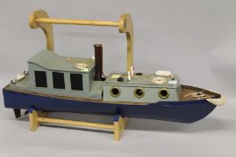 A SINGLE CYLINDER DOUBLE ACTING REPLICA OF A STEAM PINNACLE. 90cms.