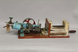 A STEAM POWERED RECIPROCATING SAW by the maker's design.