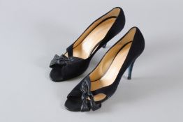 A PAIR OF ALESSANDRO OTERI BLACK SHOES. New. Size 39.5.