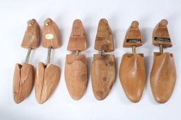 THREE PAIRS OF CHURCHILL SHOE TREES.