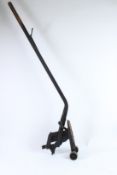 A VINTAGE CAST IRON JACK, MILLENNIUM. 155cms high.