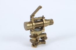 A SMALL VINTAGE BRASS LEVEL. 11cms high.
