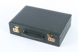 A HARRODS LEATHER WRITING CASE. 33cms.
