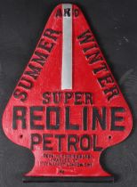 A SUPER REDLINE PETROL SIGN. 21cms.