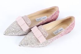 JIMMY CHOO GLITTERY SHOES. Size 38.