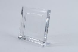 A BULGARI CRYSTAL PHOTO FRAME.