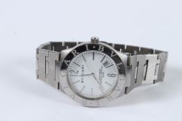 A GENTLEMAN'S BVLGARI WRISTWATCH No. 1123, in original box, unused.