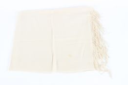 A GIORGIO ARMANI CREAM SCARF in original box.