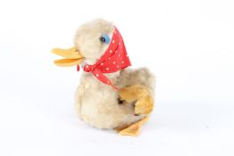 A MAX CARL WIND-UP TOY DUCK. 1950 - 1960. 15cms high.