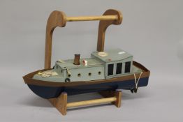 A SINGLE CYLINDER SINGLE ACTING REPLICA OF A STEAM PINNACLE. 65cms.