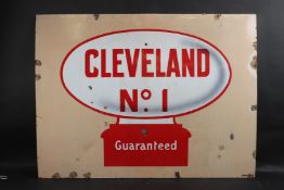 A LARGE VINTAGE CLEVELAND No. 1 Guaranteed ENAMEL SIGN. 90cms x 3m.
