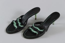 A PAIR OF BOTTEGA VENETA SHOES. Size 39.5.