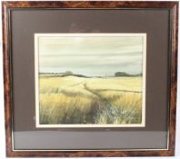 TOM BROOKER (20TH CENTURY) 'Louth from Authorpe' watercolour signed and dated '93 Lincolnshire and