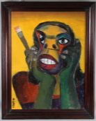 NGUYEN VAN NGHIA (VIETNAMESE b.1981) Self portrait of the artist oil on canvas, 86 x 64.5cm