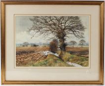 MARTIN TAYLOR 'The End of the Snow' watercolour signed 25 x 38cm